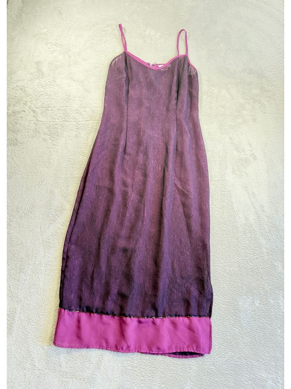 Tessuto Purple Slip Dress No size -M